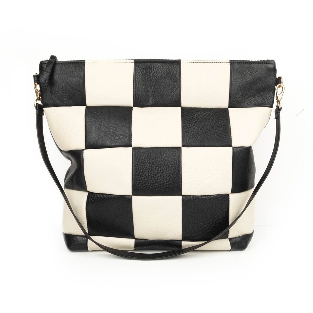 Primecut Anthropologie Black and White Checkered Women's Bag